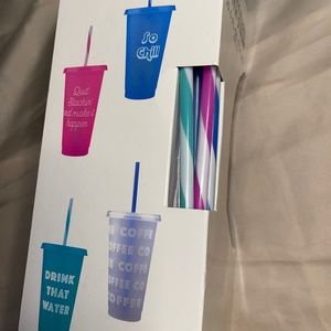 SET OF DRINK-WARE CUPS